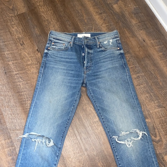 MOTHER THE TRICKSTER ANKLE CRYING ON HOLY GROUND HIGH RISE BUTTON FLY STRAIGHT - Picture 12 of 15